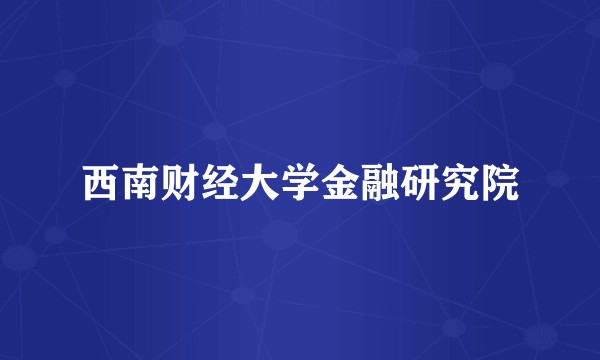 西南财经大学金融研究院