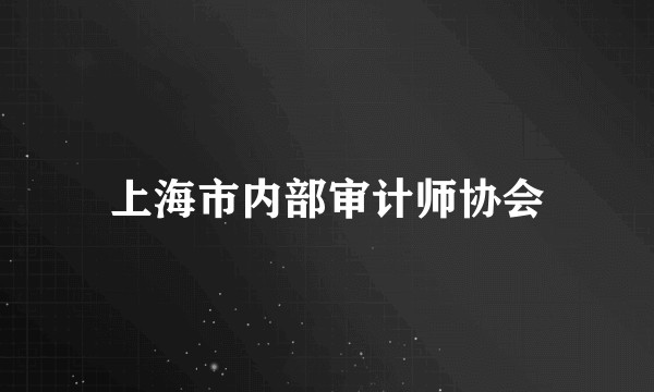上海市内部审计师协会