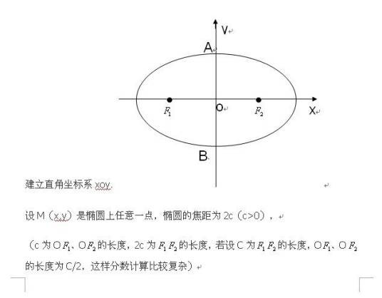 椭圆的标准方程
