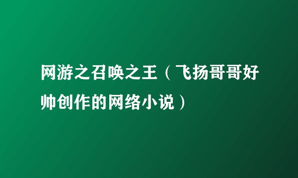 网游之召唤之王（飞扬哥哥好帅创作的网络小说）