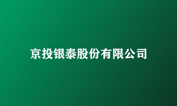京投银泰股份有限公司