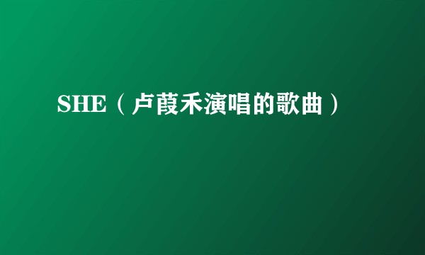SHE（卢葭禾演唱的歌曲）