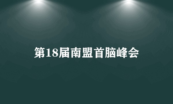 第18届南盟首脑峰会