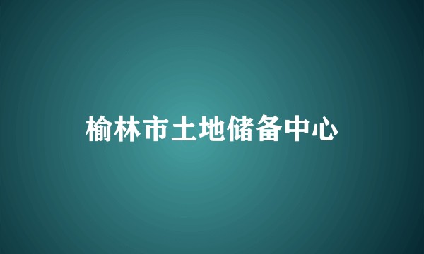 榆林市土地储备中心