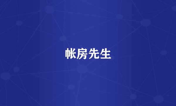帐房先生