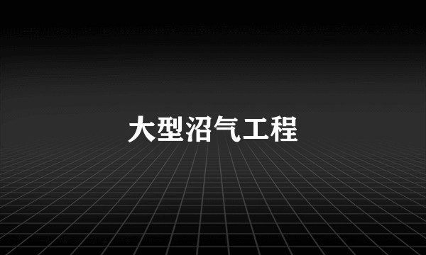 大型沼气工程
