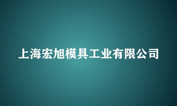 上海宏旭模具工业有限公司
