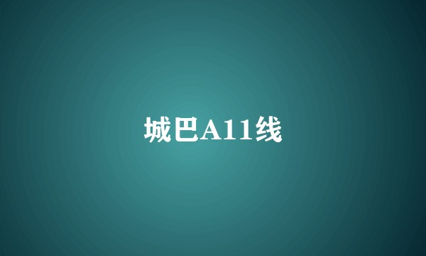 城巴A11线