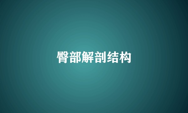 臀部解剖结构