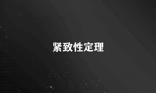 紧致性定理