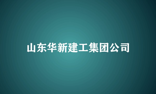 山东华新建工集团公司