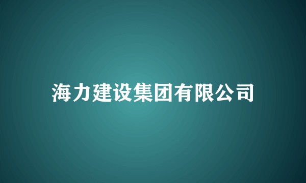 海力建设集团有限公司