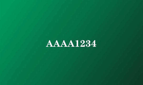 AAAA1234