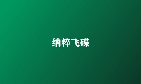纳粹飞碟