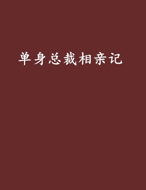 单身总裁相亲记