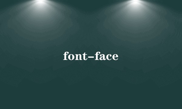 font-face