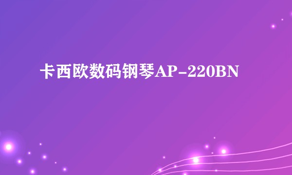 卡西欧数码钢琴AP-220BN