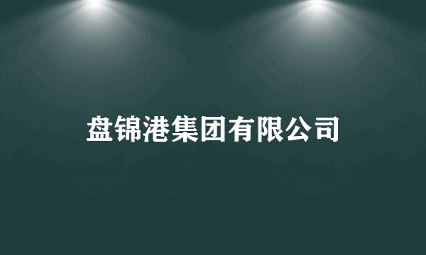 盘锦港集团有限公司