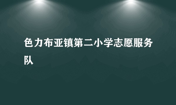 色力布亚镇第二小学志愿服务队