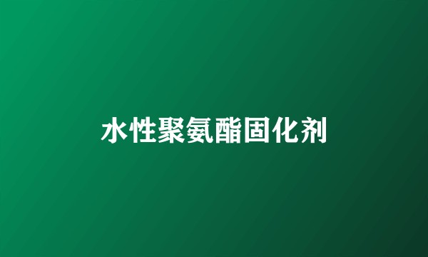 水性聚氨酯固化剂