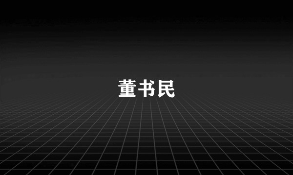 董书民