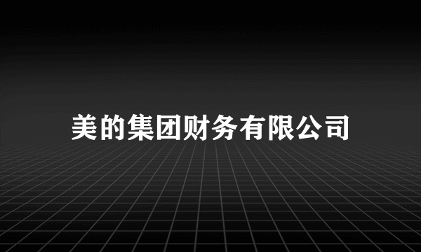 美的集团财务有限公司