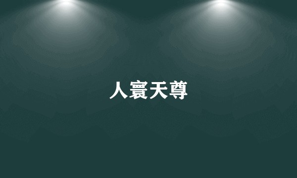 人寰天尊