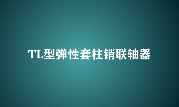 TL型弹性套柱销联轴器