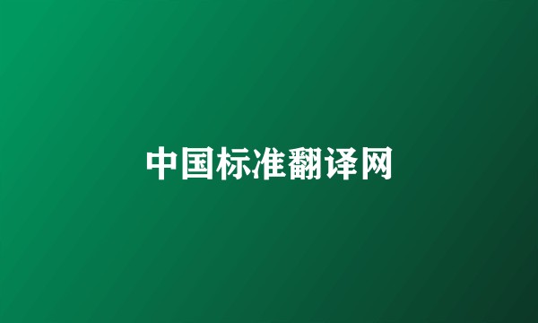 中国标准翻译网
