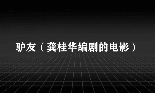 驴友（龚桂华编剧的电影）