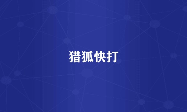 猎狐快打