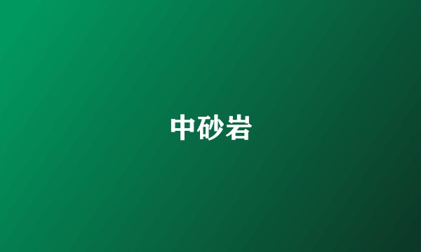 中砂岩