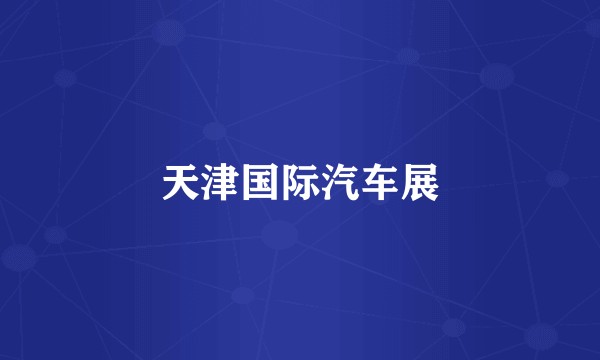 天津国际汽车展