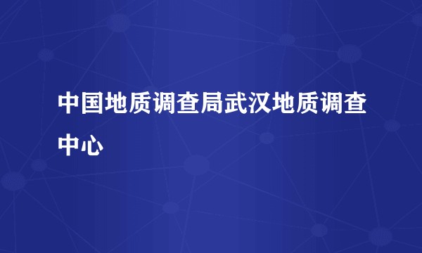 中国地质调查局武汉地质调查中心