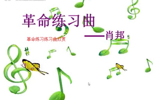 革命练习曲欣赏