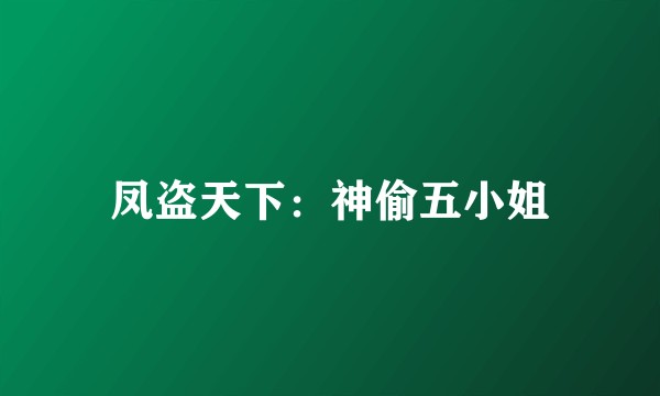凤盗天下：神偷五小姐