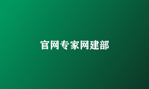 官网专家网建部