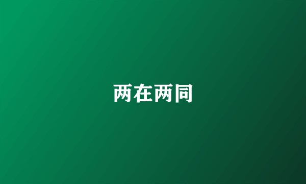 两在两同
