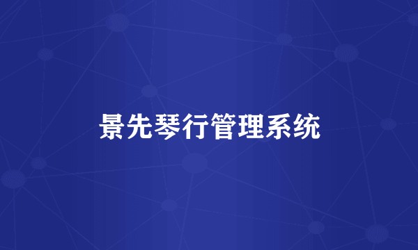 景先琴行管理系统