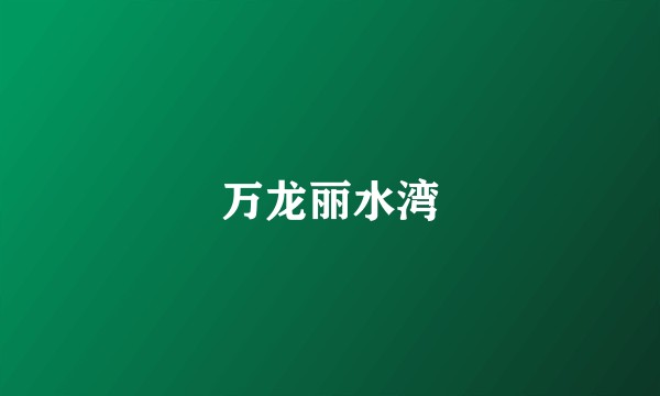 万龙丽水湾