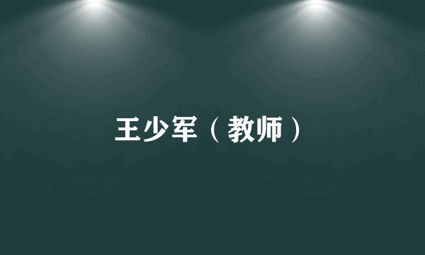 王少军(教师)