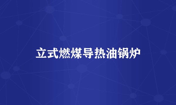 立式燃煤导热油锅炉