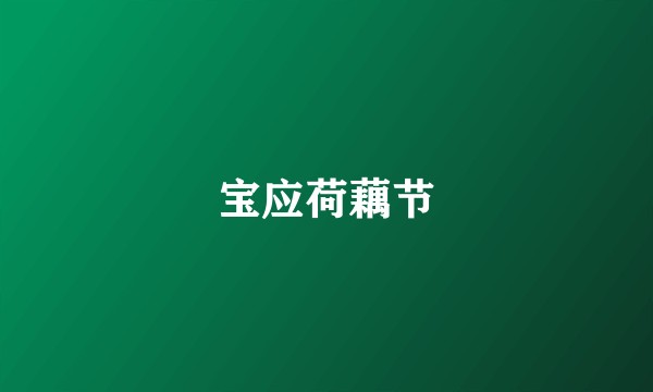 宝应荷藕节