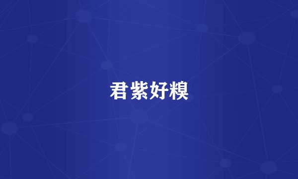 君紫好糗