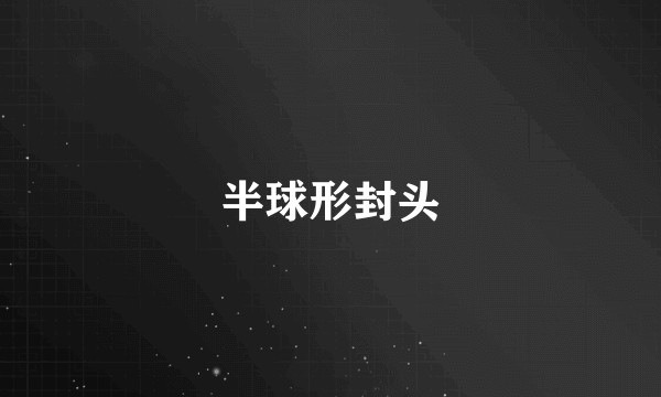 半球形封头