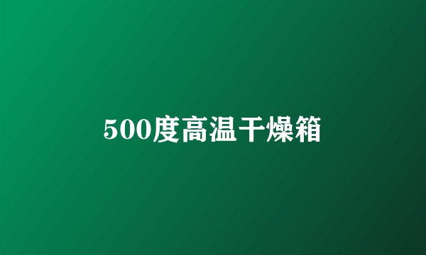 500度高温干燥箱