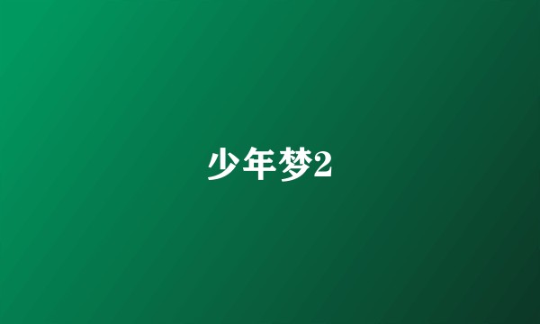 少年梦2