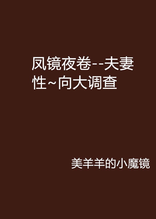 凤镜夜卷--夫妻性~向大调查