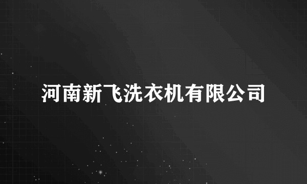 河南新飞洗衣机有限公司