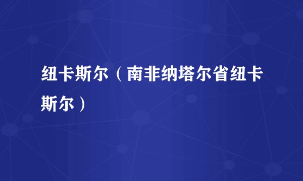 纽卡斯尔（南非纳塔尔省纽卡斯尔）